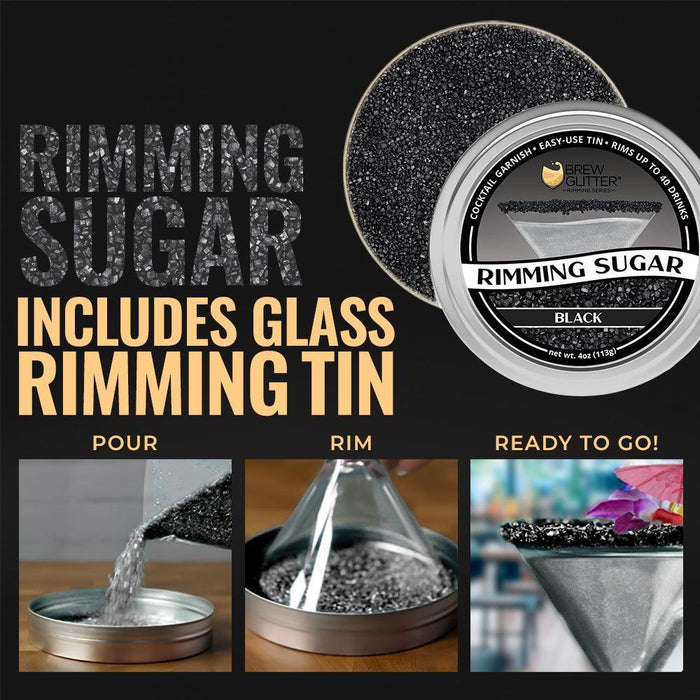 Black Cocktail Rimming Sugar-Brew Glitter®