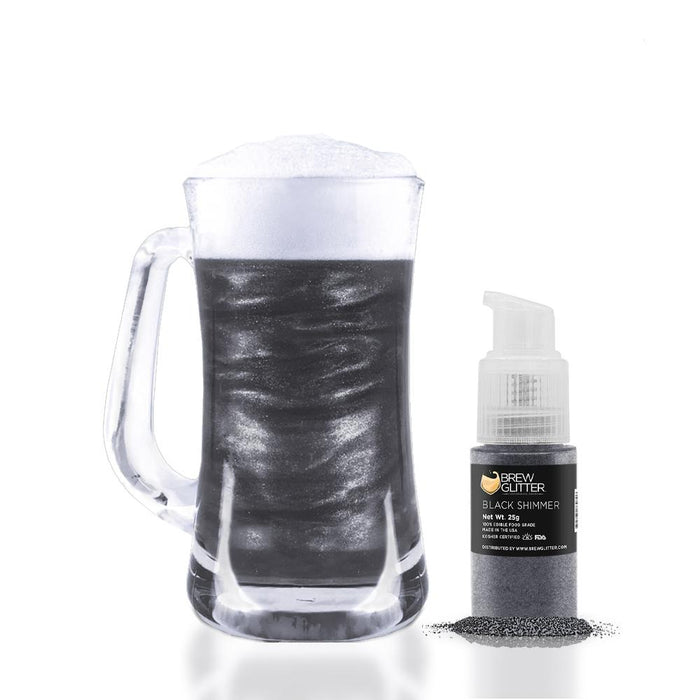 Black Shimmer Brew Glitter Spray Pump by the Case-Brew Glitter®
