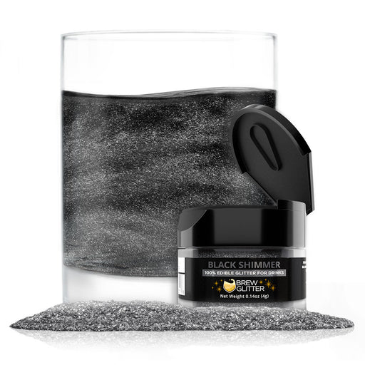 Black Shimmer Food Grade Brew Glitter | 4 Gram Jar-Brew Glitter®