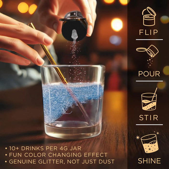 Blue Color Changing Glitter By The Case | Private Label-Brew Glitter®