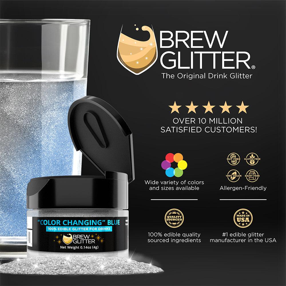 Blue Edible Color Changing Brew Glitter | 4 Gram Jar-Brew Glitter®