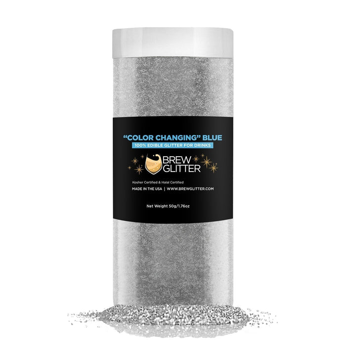 Blue Edible Color Changing Brew Glitter | Food Grade Beverage Glitter-Brew Glitter®