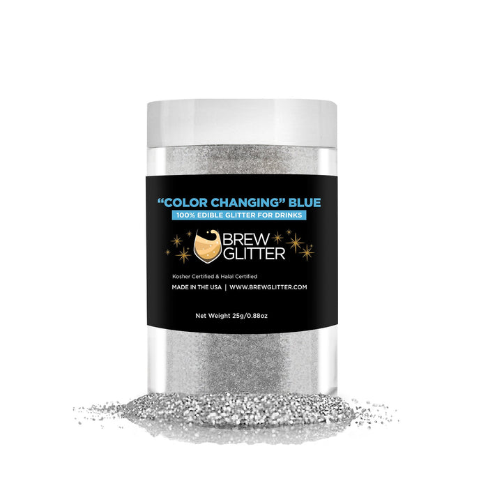 Blue Edible Color Changing Brew Glitter | Food Grade Beverage Glitter-Brew Glitter®