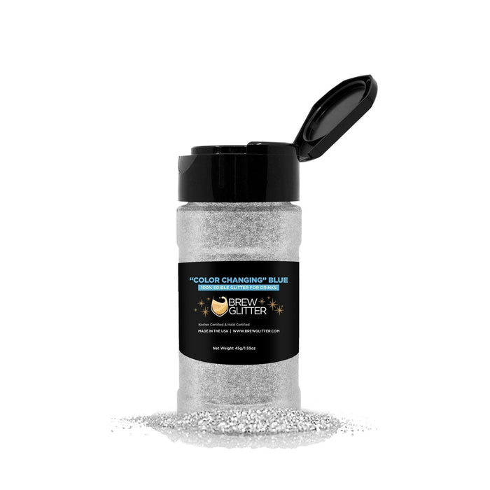 Blue Edible Color Changing Brew Glitter | Food Grade Beverage Glitter-Brew Glitter®