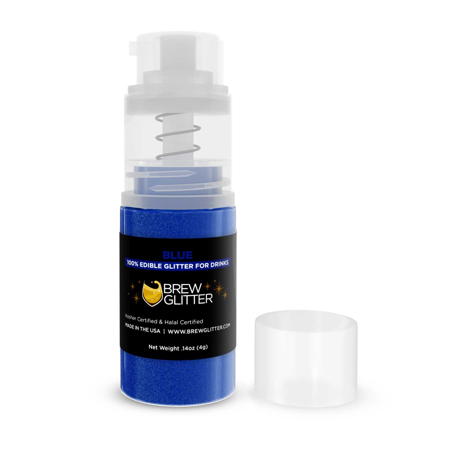 Blue Edible Glitter Mini Spray Pump for Drinks-Brew Glitter®