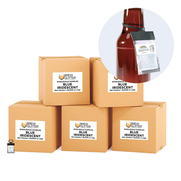 Blue Iridescent Brew Glitter® Necker | Wholesale-Brew Glitter®