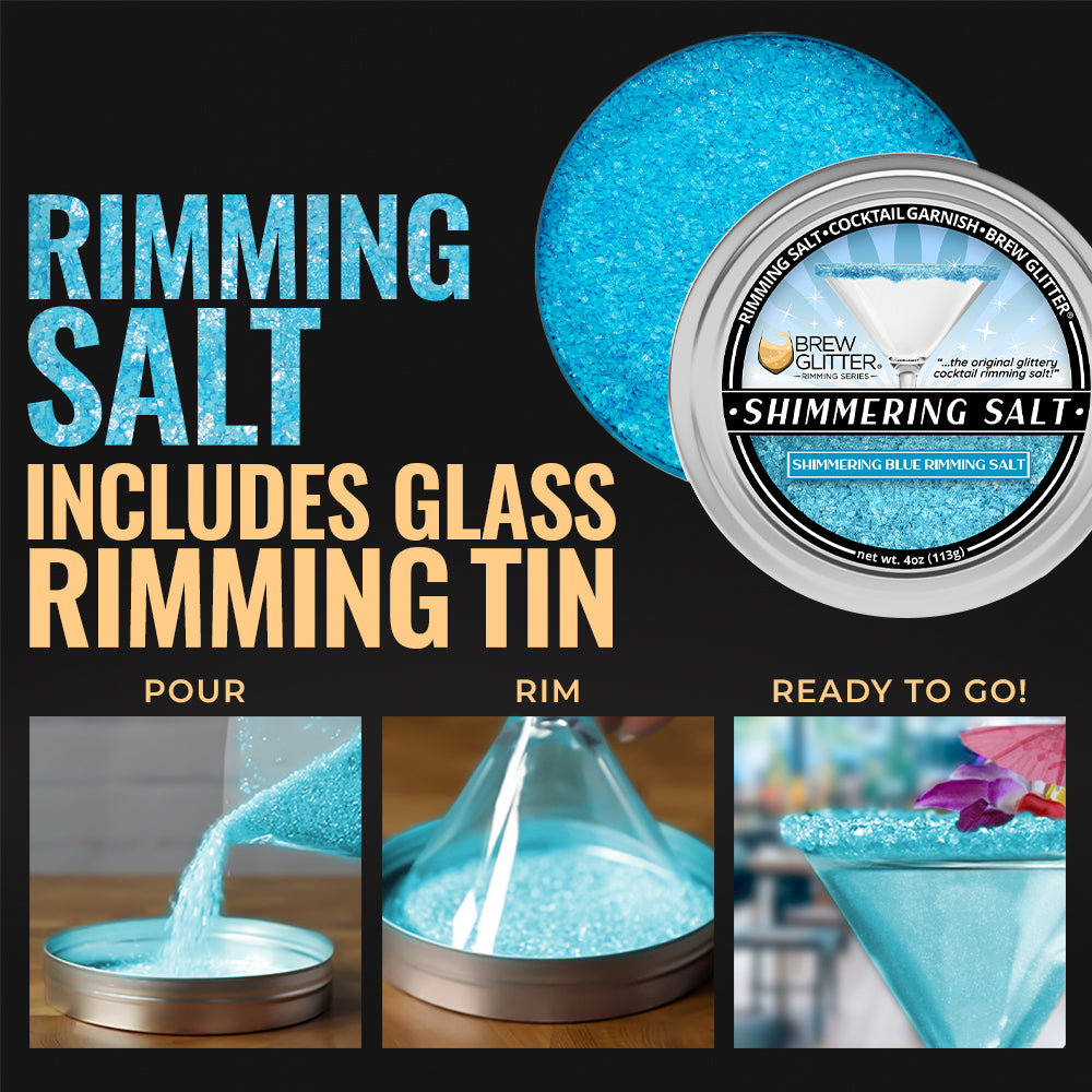 Shimmering Blue Cocktail Rimming Salt