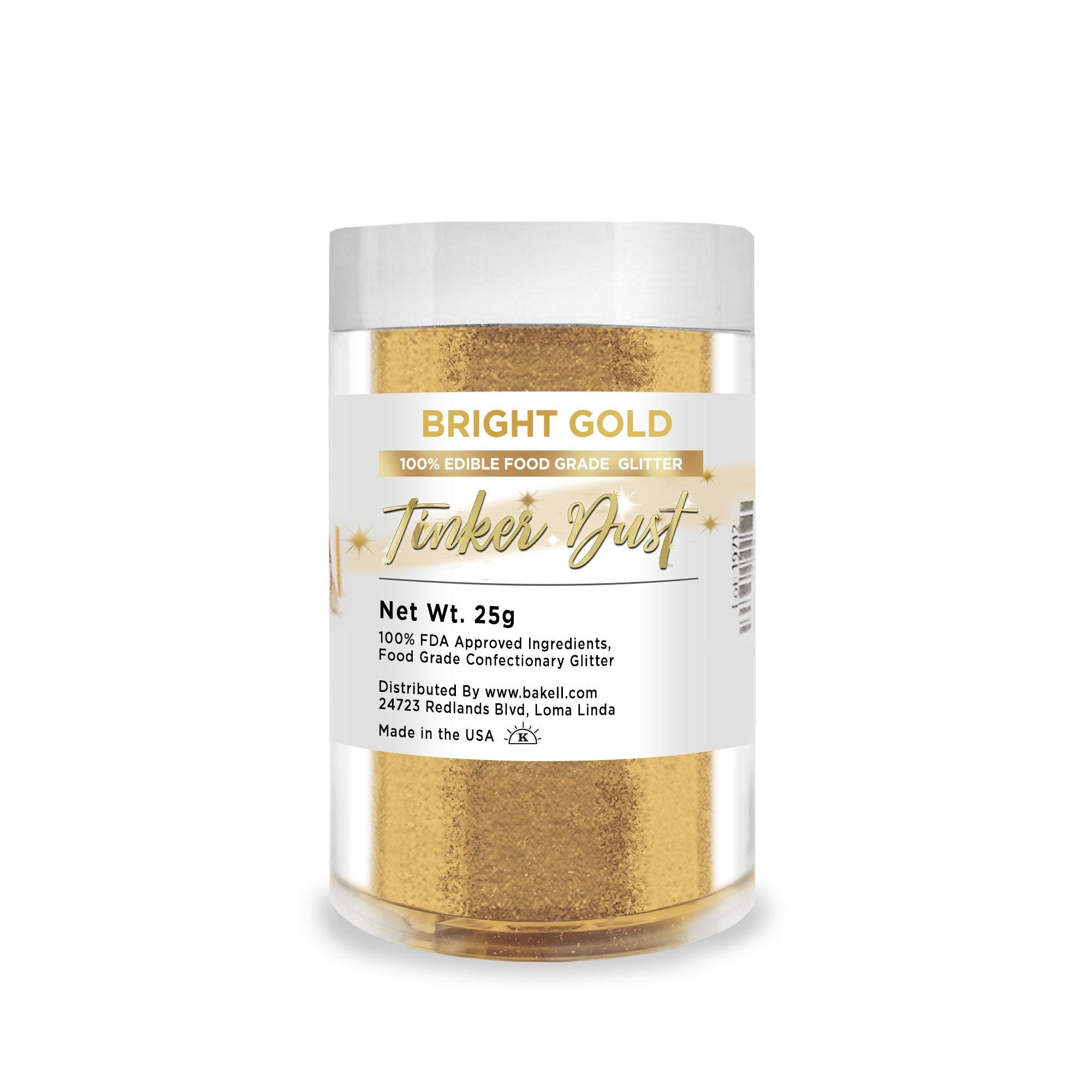 Bright Gold Tinker Dust Edible Glitter | Food Grade Glitter-Brew Glitter®