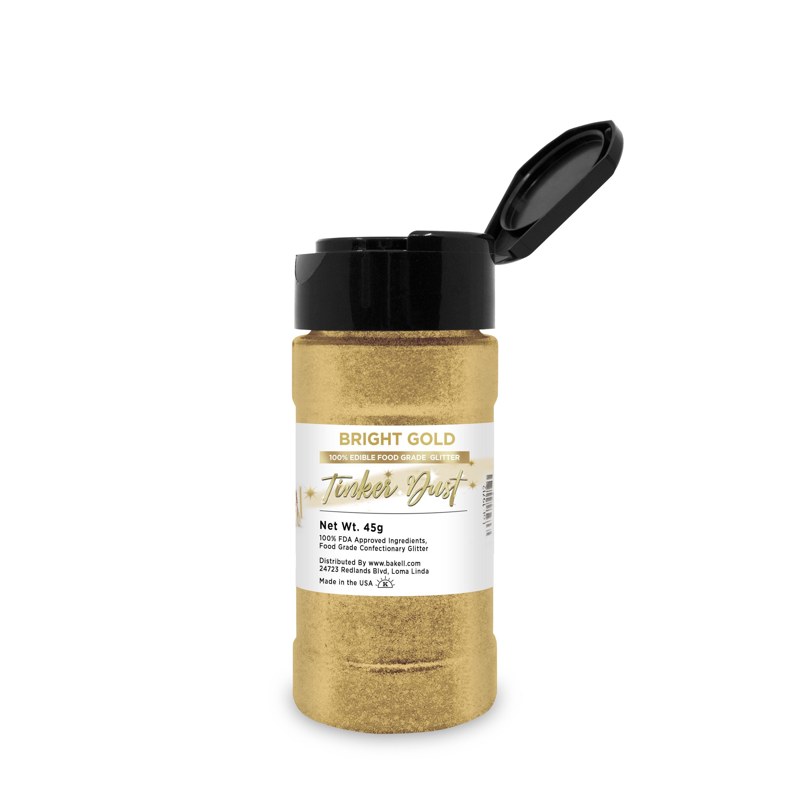 Bright Gold Tinker Dust Edible Glitter | Food Grade Glitter-Brew Glitter®