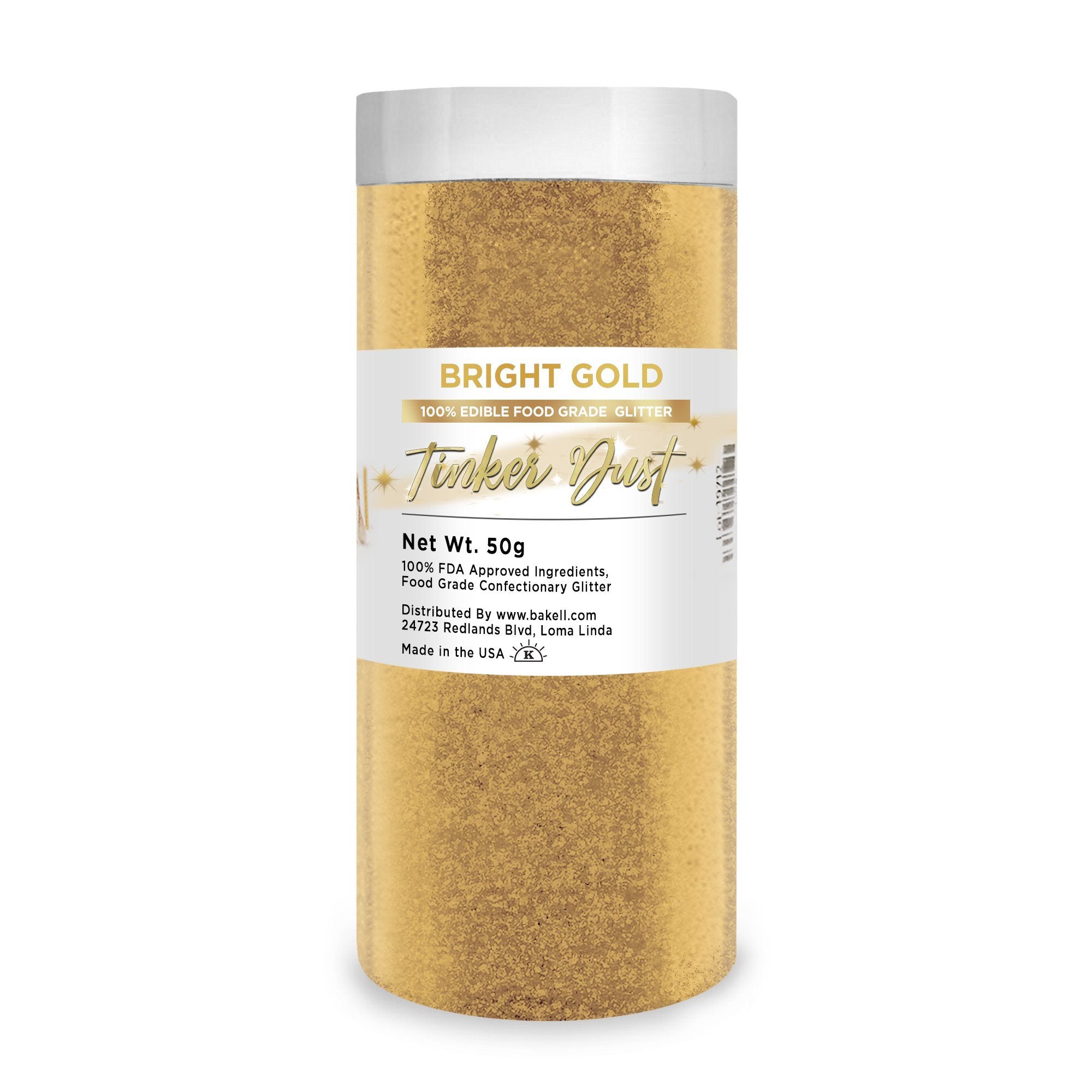 Bright Gold Tinker Dust Edible Glitter | Food Grade Glitter-Brew Glitter®