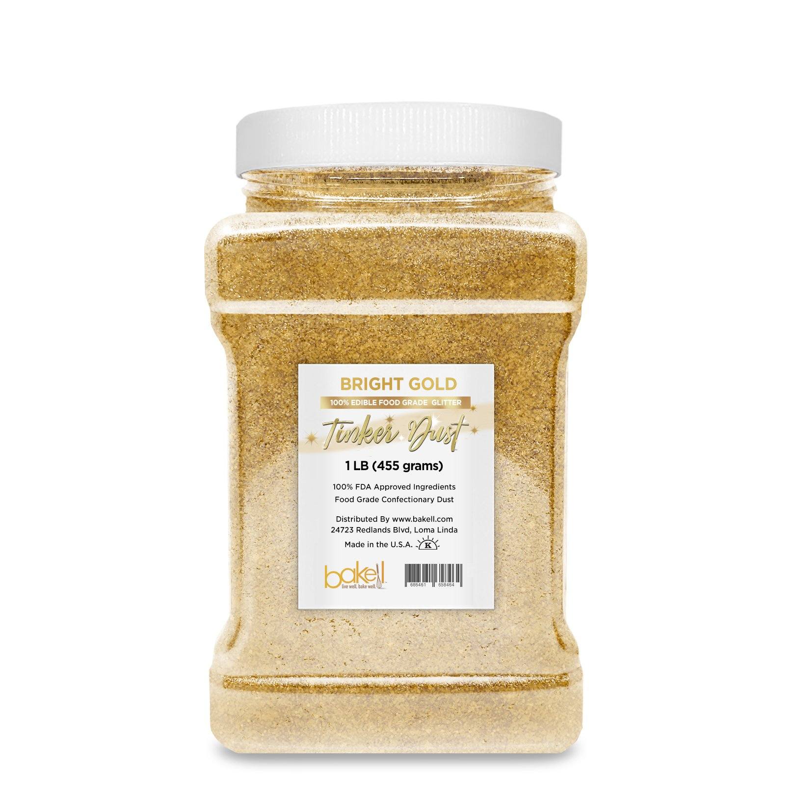 Bright Gold Tinker Dust Edible Glitter | Food Grade Glitter-Brew Glitter®