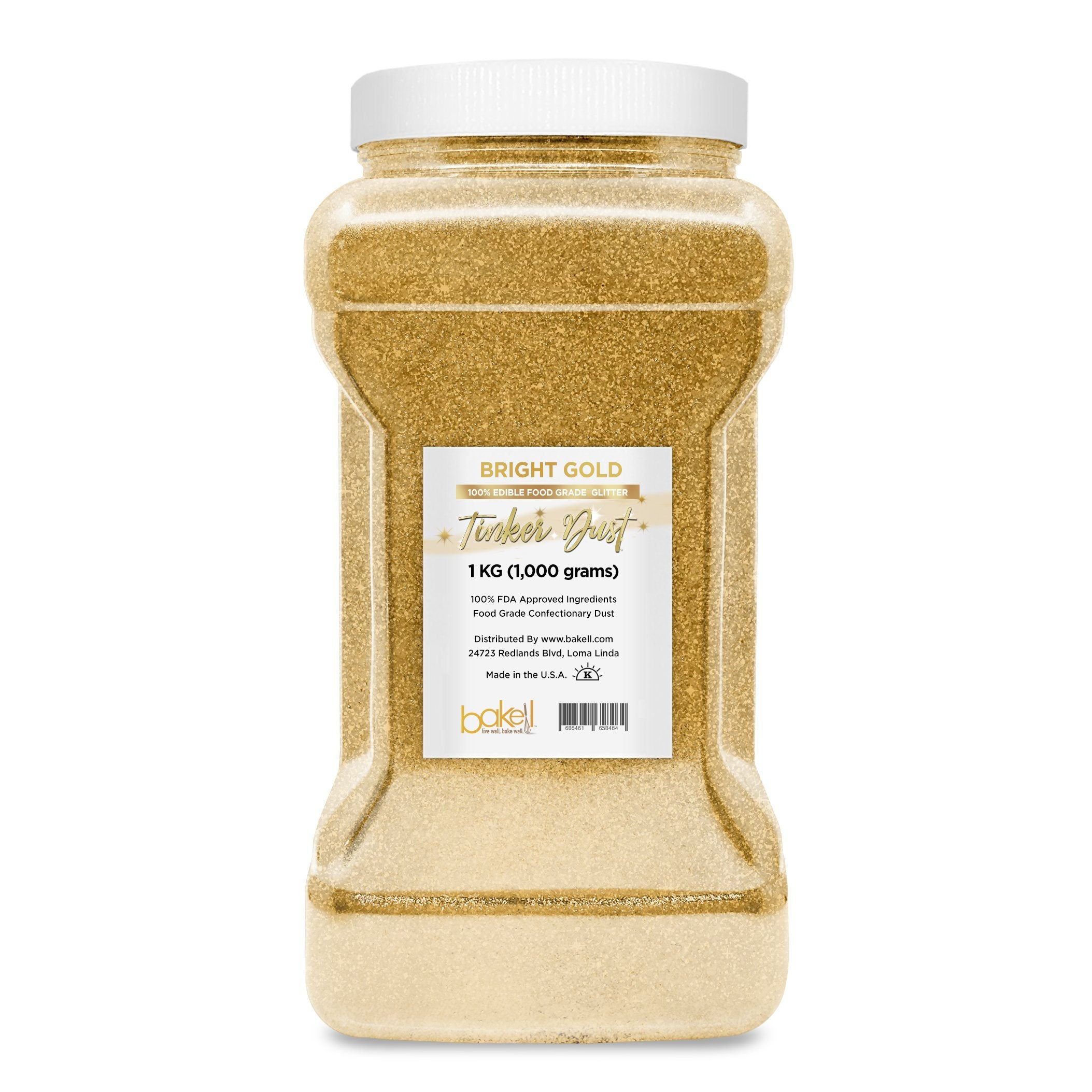 Bright Gold Tinker Dust Edible Glitter | Food Grade Glitter-Brew Glitter®