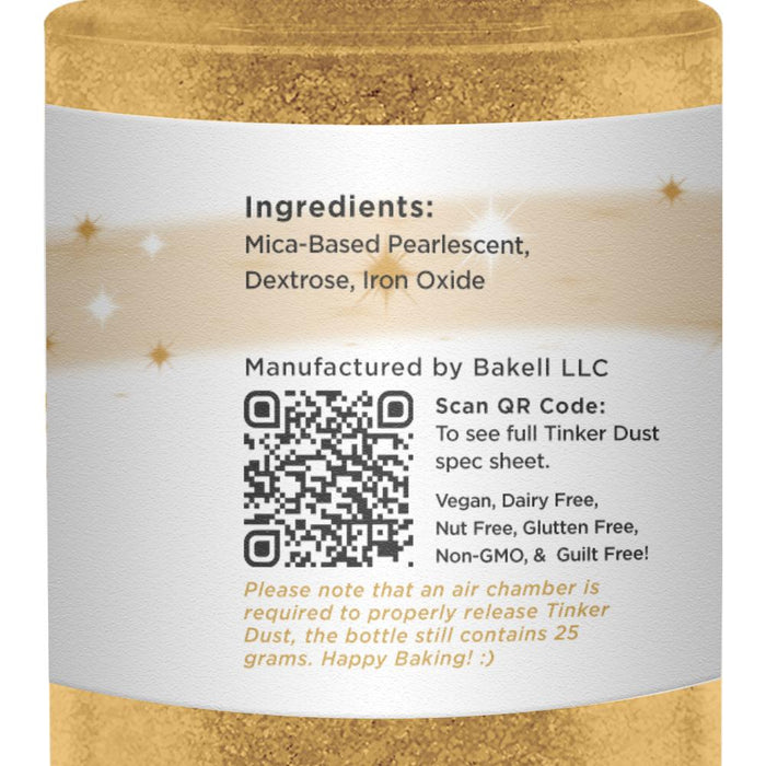 Bright Gold Tinker Dust Edible Glitter Spray Pump-Brew Glitter®