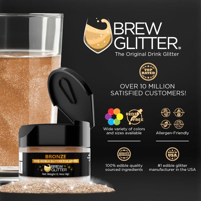Bronze Brew Glitter by the Case | Private Label-Brew Glitter®