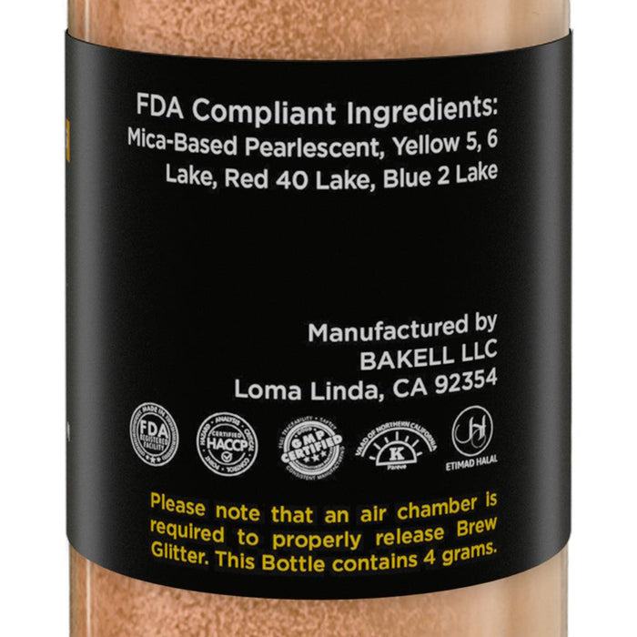 Bronze Brew Glitter Mini Spray Pump by the Case | Private Label-Brew Glitter®