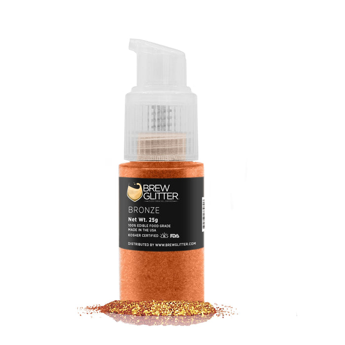 Bronze Brew Glitter Spray Pump by the Case | Private Label-Brew Glitter®