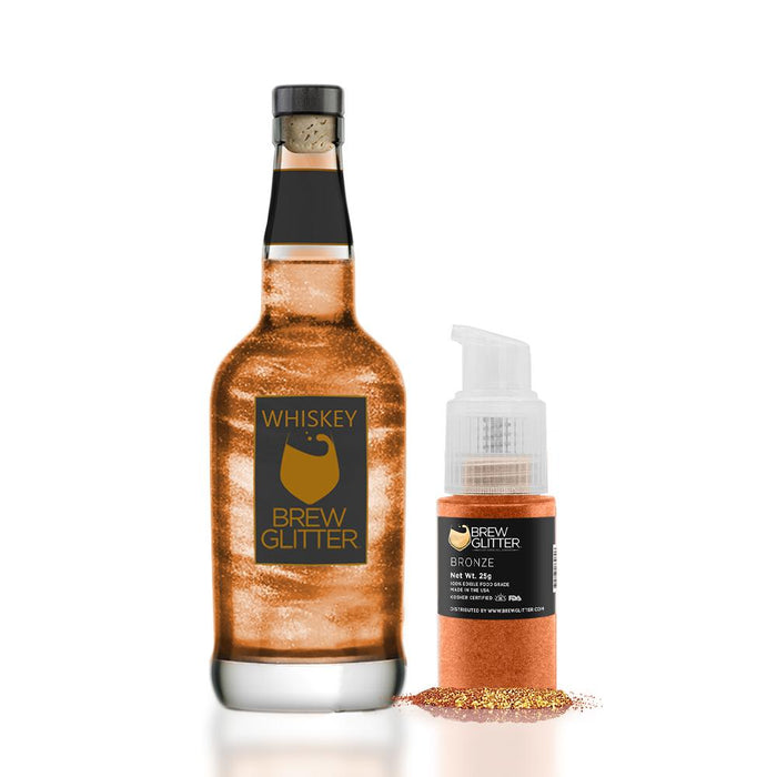 Bronze Brew Glitter Spray Pump by the Case | Private Label-Brew Glitter®