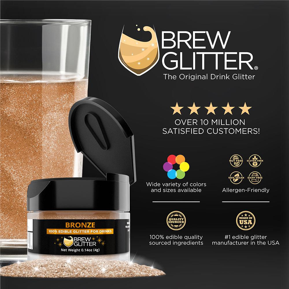 Bronze Edible Glitter Spray Pump for Drinks-Brew Glitter®