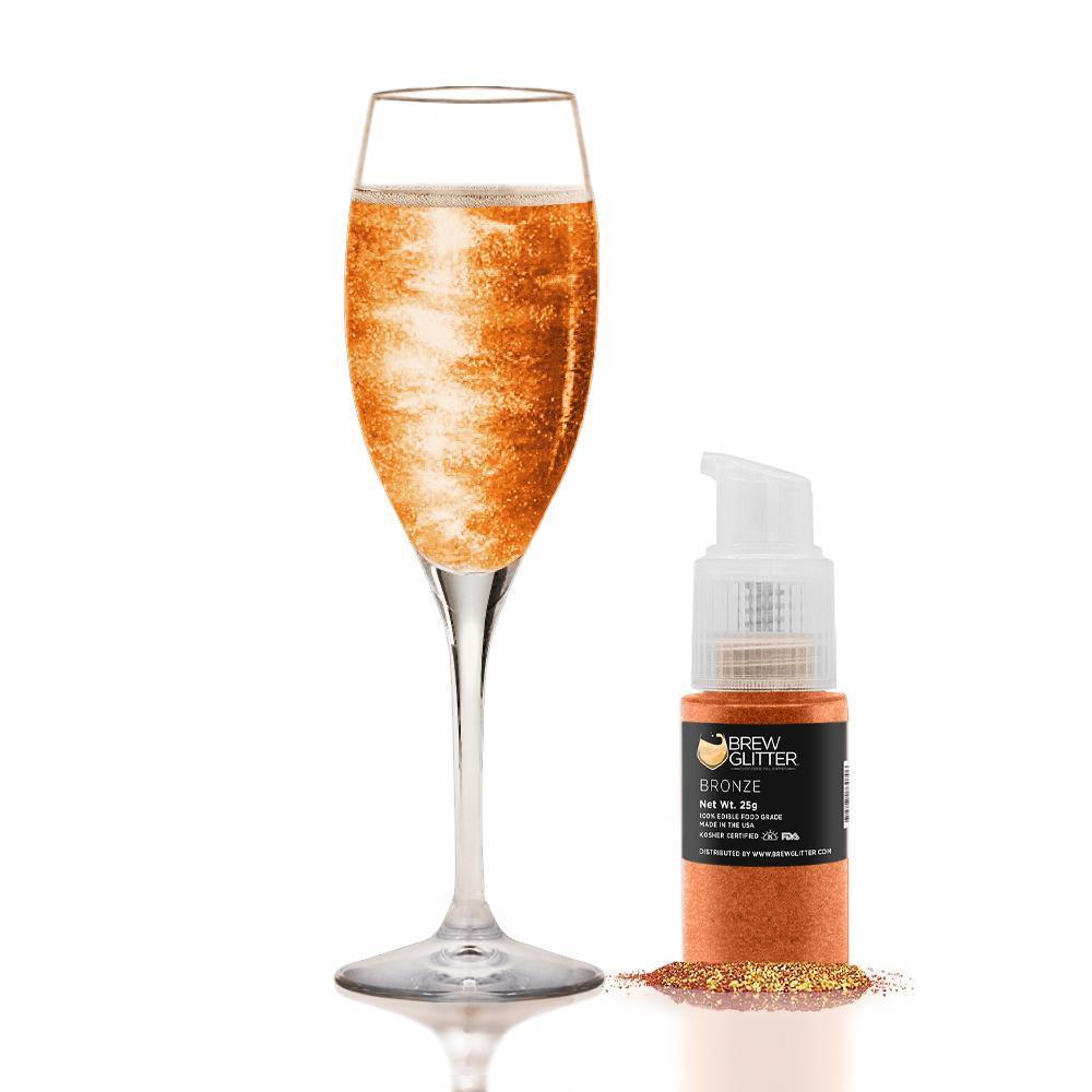 Bronze Edible Glitter Spray Pump for Drinks-Brew Glitter®