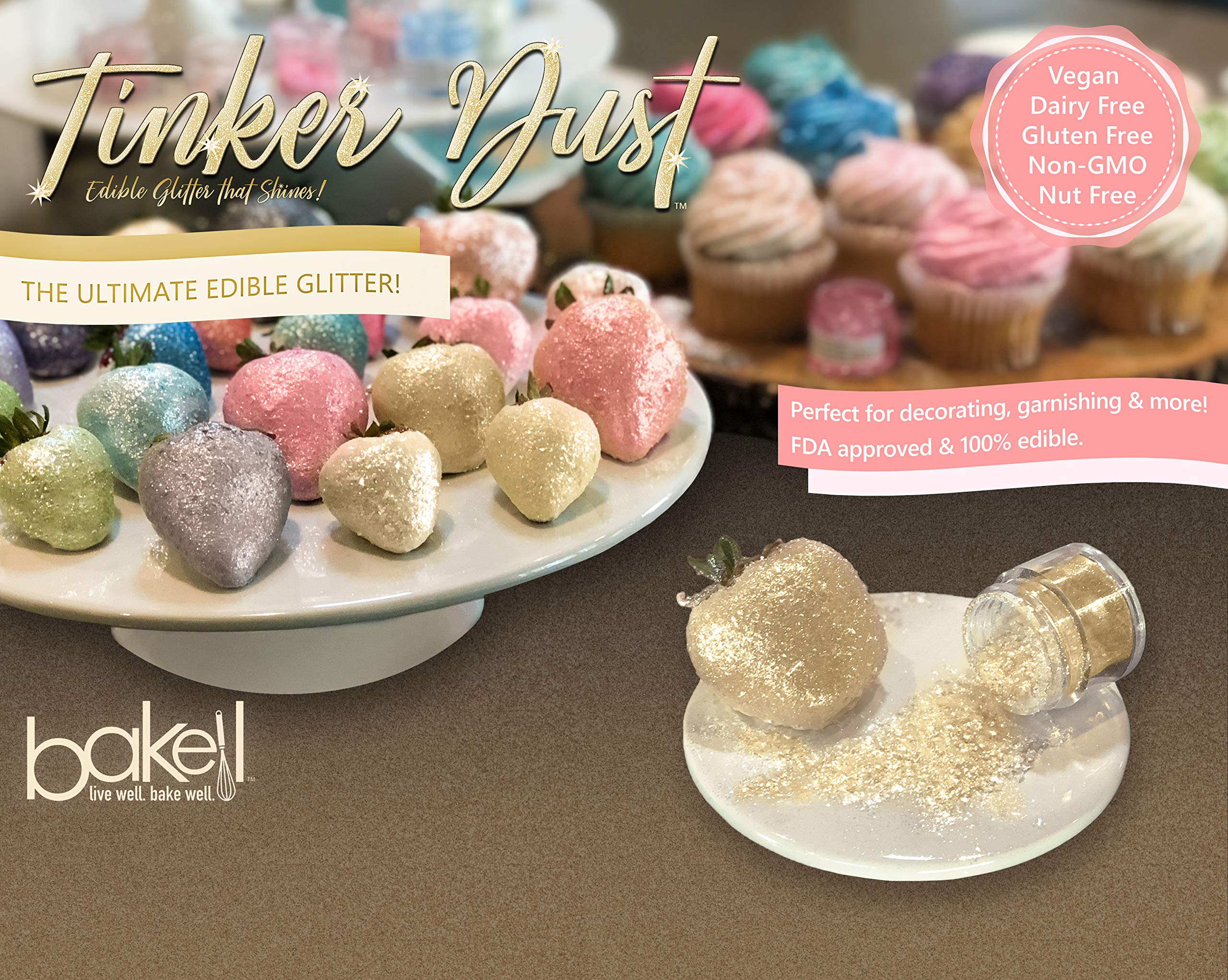 Champagne Gold Edible Glitter Tinker Dust | 5 Gram Jar-Brew Glitter®