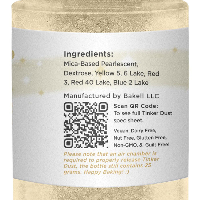 Champagne Gold Tinker Dust Edible Glitter Spray Pump-Brew Glitter®
