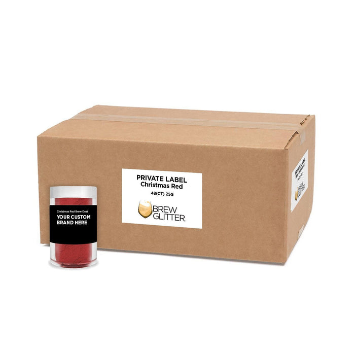 Christmas Red Brew Dust by the Case | Private Label-Brew Glitter®
