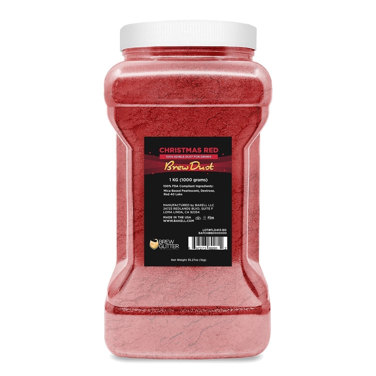 Christmas Red Edible Brew Dust-Brew Glitter®