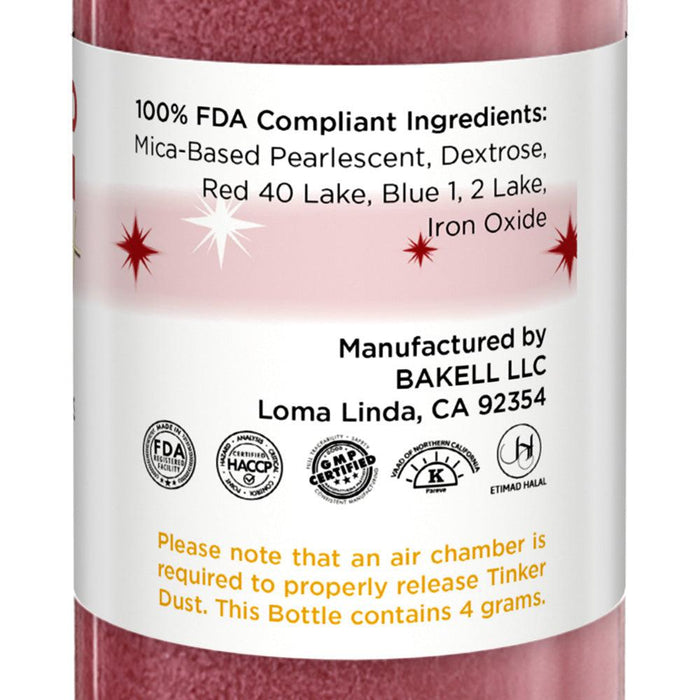 Christmas Red Edible Glitter Spray 4g Pump | Tinker Dust®-Brew Glitter®