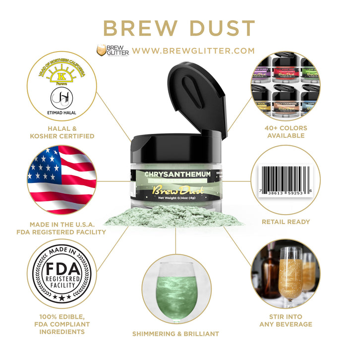 Chrysanthemum Green Brew Dust by the Case-Brew Glitter®