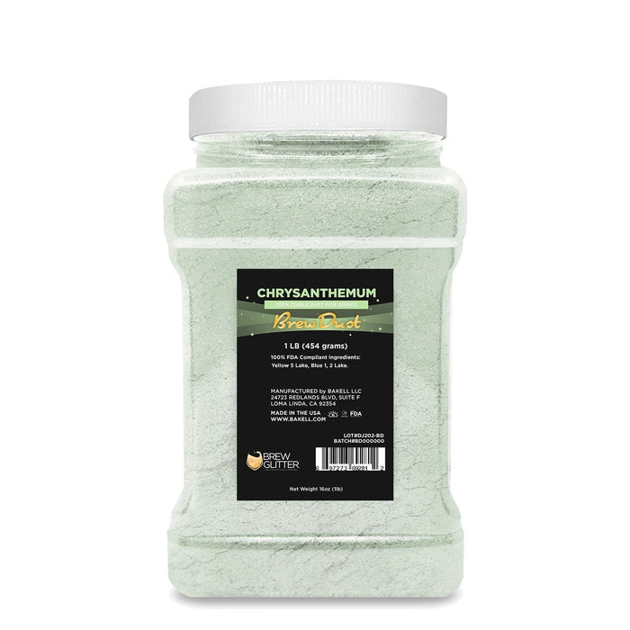 Chrysanthemum Green Edible Pearlized Brew Dust-Brew Glitter®