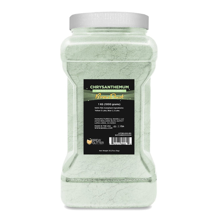 Chrysanthemum Green Edible Pearlized Brew Dust | Bulk Sizes-Brew Glitter®