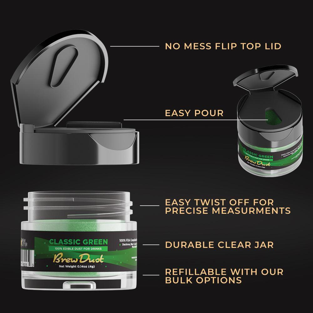 Classic Green Edible Brew Dust | Bulk Sizes-Brew Glitter®