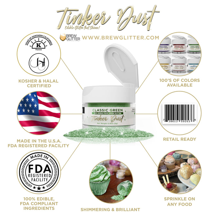 Classic Green Tinker Dust by the Case-Brew Glitter®