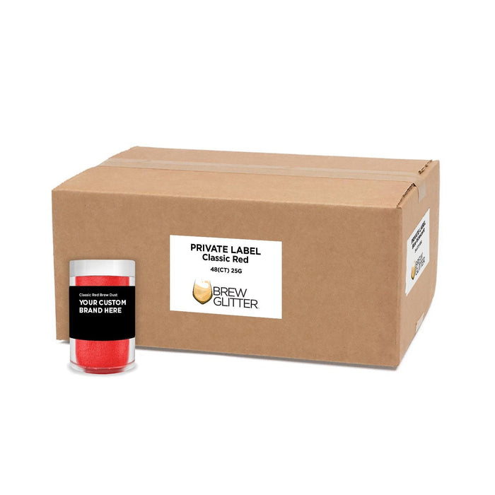 Classic Red Brew Dust by the Case | Private Label-Brew Glitter®