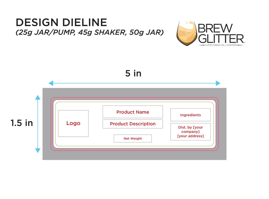 Clear Shimmer Brew Glitter Spray Pump by the Case | Private Label-Brew Glitter®