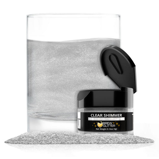 Clear Shimmer Food Grade Brew Glitter | 4 Gram Jar-Brew Glitter®