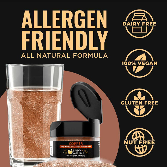 Copper Brew Glitter by the Case | Private Label-Brew Glitter®