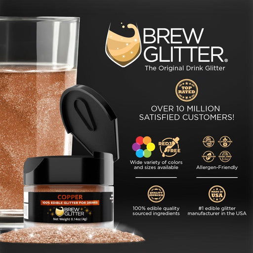 Copper Brew Glitter for Beers, Pilsners, Ales-Brew Glitter®