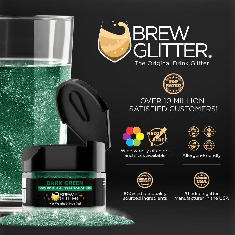 Dark Green Brew Glitter | Bulk Sizes-Brew Glitter®