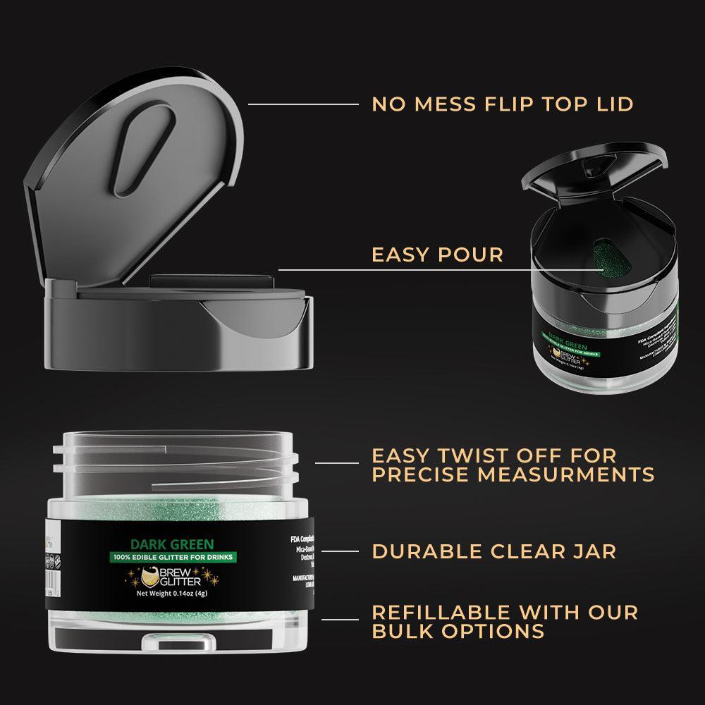 Dark Green Brew Glitter | Bulk Sizes-Brew Glitter®