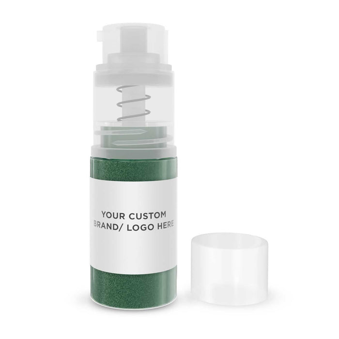 Dark Green Brew Glitter Mini Spray Pump by the Case | Private Label-Brew Glitter®