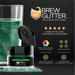 Dark Green Brew Glitter Sample Packs by the Case | Private Label-Brew Glitter®