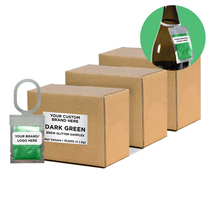 Dark Green Brew Glitter® Necker | Private Label-Brew Glitter®