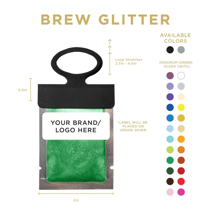 Dark Green Brew Glitter® Necker | Private Label-Brew Glitter®