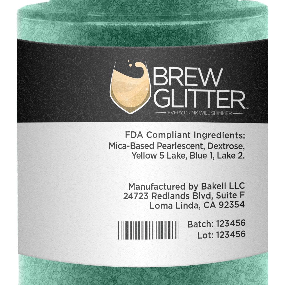 Dark Green Edible Glitter Spray Pump for Drinks-Brew Glitter®