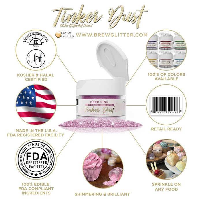 Deep Pink Tinker Dust by the Case-Brew Glitter®