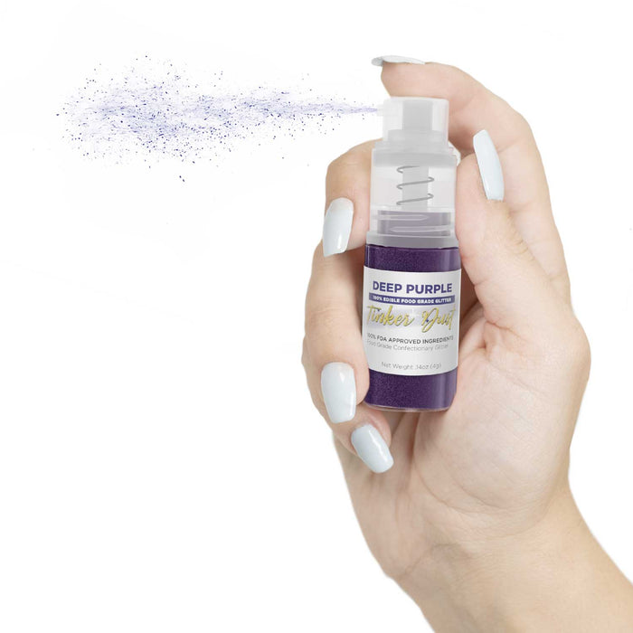 Deep Purple Edible Glitter Spray 4g Pump | Tinker Dust®-Brew Glitter®