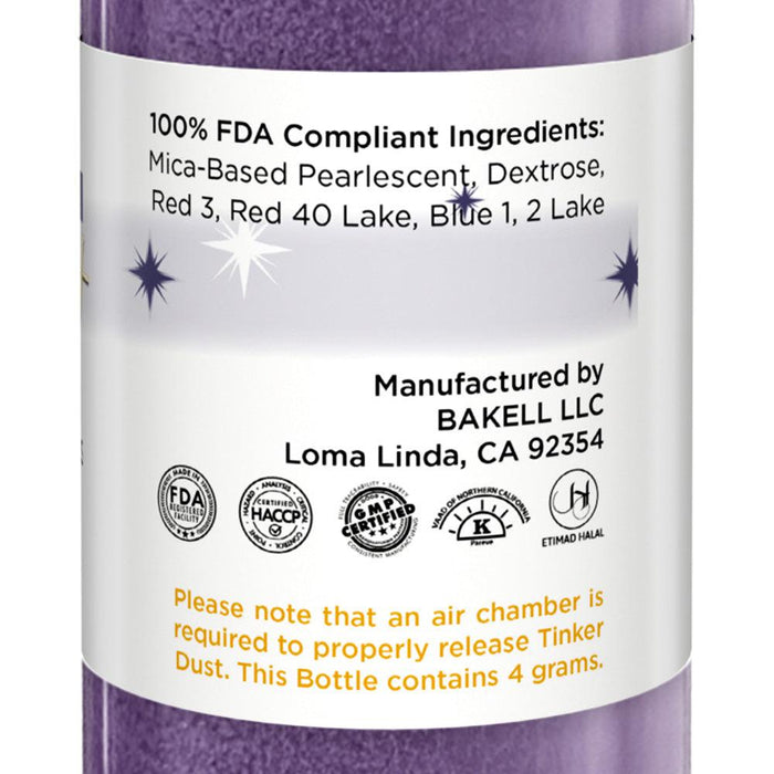 Deep Purple Edible Glitter Spray 4g Pump | Tinker Dust®-Brew Glitter®