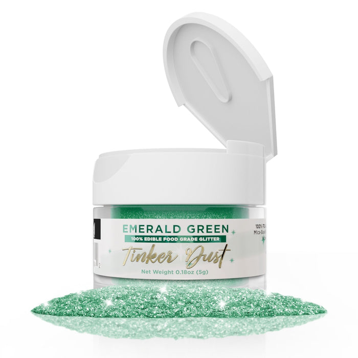 Emerald Green Edible Glitter Tinker Dust | 5 Gram Jar-Brew Glitter®