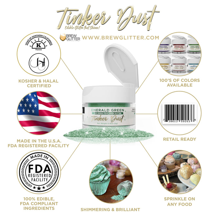 Emerald Green Tinker Dust by the Case-Brew Glitter®